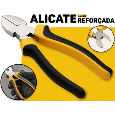 Imagem de Alicate Corte Diagonal 6" Polido Hobby Fertak Tools Ideal P/ Trabalhos