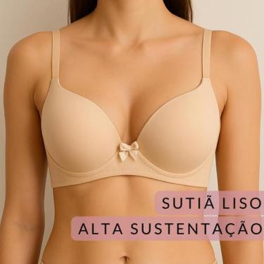Imagem de Sutia Com Bojo Sutiã Feminino Reforçado Confort Alta Sustentaçao Levan