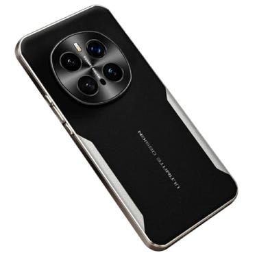 Imagem de FWYANZH Capa de couro para Honor Magic 7 Pro/7, capa de proteção de lente com tudo incluído, fina, galvanizada, à prova de choque, preta, 7Pro