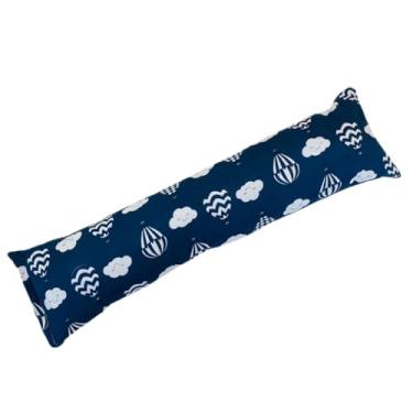 Imagem de Travesseiro Xuxão Infantil para Bebê Estampado- Unissex Menina e Menino – Para Berço, Cama e Viagems para Bebês e Crianças (Balão Marinho, Infantil 90cm x 23 cm)