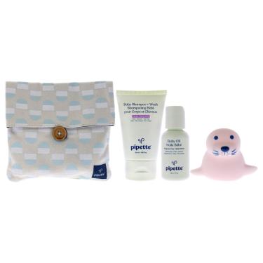 Imagem de Kit de bolsa de viagem, pipeta para crianças com óleo de bebê de 30 ml, conjunto de 4 peças