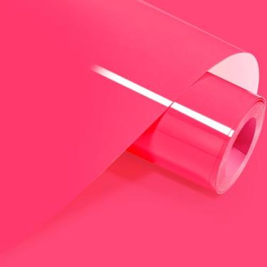 Imagem de GIRAFVINYL Vinil rosa neon transferência de calor rosa quente ferro em vinil para camisetas, chapéus, roupas, vinil HTV rosa compatível com máquinas de prensa térmica, sublimação, rosa choque