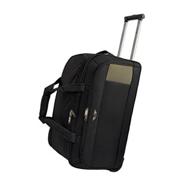 Imagem de Mala Sacola de Viagem Grande com Rodinhas Tecido Poliéster Santino Cor:Preto;Tamanho:G