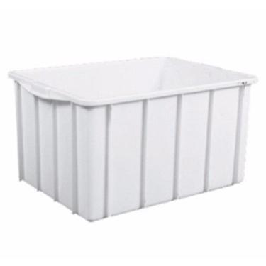 Imagem de Caixa Organizadora Lar Plásticos 61 Litros sem Tampa Branca - LAR PLAS