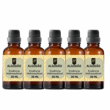 Imagem de Super Kit 5 Essências A Base Água Hidrossolúvel 30ml Difusor - Nattuar