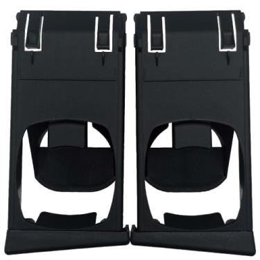 Imagem de Peintu Suporte de copo para painel de carro esquerdo direito preto 55604-0K010 compatível com Hilux Vigo SR Pickup Fortuner 2004-2015