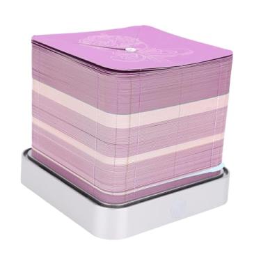 Imagem de Luqeeg Bloco de notas 3D com buquê de rosas com luz calendário 2026 escultura de papel limpeza remoção de rasgos à mão arte 3D bloco de notas escultura para decoração de mesa, presentes de aniversário