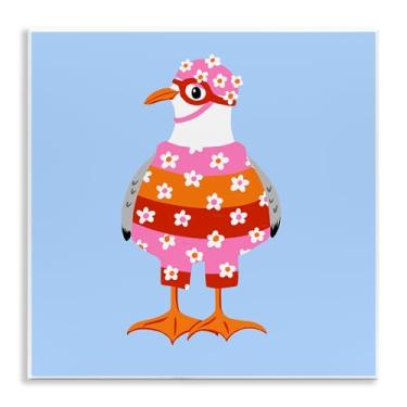 Imagem de Stupell Industries Sassy Seagull Wetsuit Wall Plaque Art Design por Bex Morley Design, 12 x 12