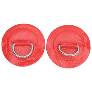 Imagem de Alomejor 2pcs Boat Inflável de Luz D - Anel Pad PVC Acessórios para Barcos (Vermelho)