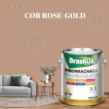 Imagem de Tinta Borracha Líquida Cor Rosa Para Parede 3,2l Acrílica Base De Água