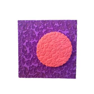 Imagem de TX29 Marcador textura pasta americana biscuit confeitaria rosas - Conf