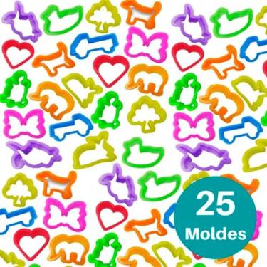 Imagem de Molde Cortador de Massa de Modelar com 25 Peças - Importado