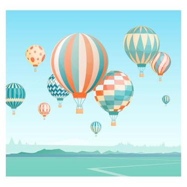 Imagem de Papel de Parede Adesivo Infantil Balão Bebe Quarto Menino - 536pcp - A