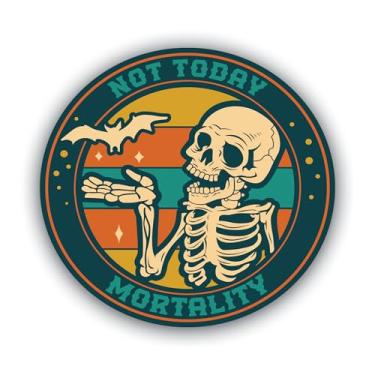 Imagem de Pacote de adesivos de vinil icônico retrô de esqueleto engraçado – Decalque impresso UV impermeável de 12 cm – Várias citações sarcásticas diferentes – Peel & Stick – Várias variações – MKS2327