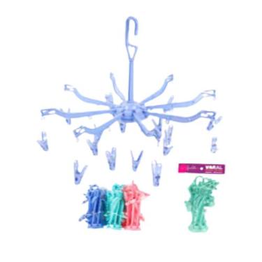 Imagem de Varal Dobrável para Roupas Íntimas, Meias  - 16 Grampos - VARS-05 - ds