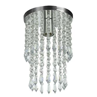 Imagem de Plafon Lustre De Cristal Acrilico Spark Redondo Esplêndido