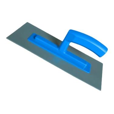 Imagem de WeiLaiKeQi Desempenadeira de concreto, cabo confortável, ferramentas manuais para construção, desempenadeira de drywall para pintura de paredes e alisamento de, Azul