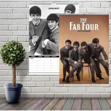 Imagem de Calendário de parede 2026 dos Beatles, pôster/planejador, tamanho A3 [29 × 41,5 cm]