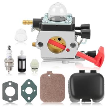 Imagem de Carbhub Carburador 42291200650 adequado para soprador de folhas Stihl BG45 BG46 BG55 BG65 BG85 SH55 SH85 Peça de substituição # 42291200610 42291200608 com kit de ativação de filtro de ar