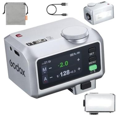 Imagem de GODOX IT30Pro IT30Pro N TTL Mini Flash para câmeras Nikon, Master/Slave sem fio de 2,4 GHz, sincronização de alta velocidade 1/8000s, tela sensível ao toque de 2,8 polegadas, 560 flashes, reciclagem