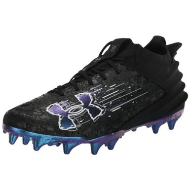 Imagem de Under Armour Tênis de futebol masculino Blur Smoke Suede 2.0 Mc, (001) preto/cinza moderno/preto, 46