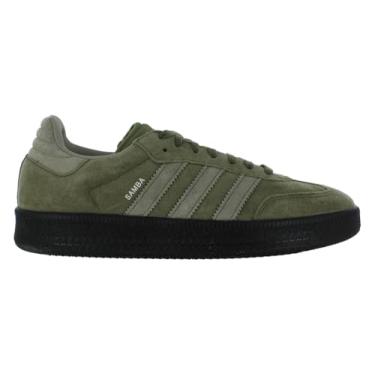 Imagem de adidas Originals Tênis masculino, Olive Strata/pedra prateada/seixo prateado - verde, 10 Women/9 Men