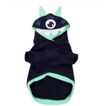 Imagem de Blusão Monstrinho em Micro Soft P/Pets, Cinza, Tamanho 10