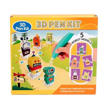 Imagem de Caneta 3D LP031S com Tela OLED, Bico Cerâmico de 0,8mm, Temperatura e Velocidade Ajustáveis, Filamento PCL de 1,75mm, Verde