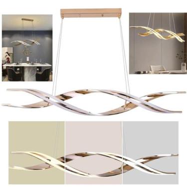 Imagem de Lustre Luminaria Pendente Molecular DNA 76W Espiral Led Decoraçao Ilum