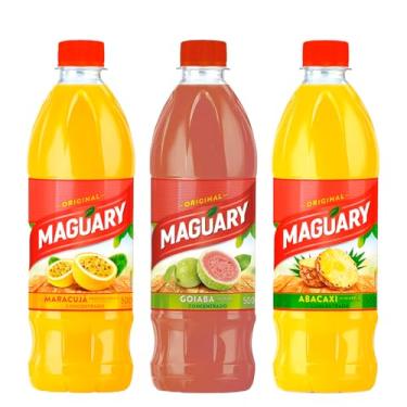 Imagem de Genérico, Kit Suco Concentrado Maguary Maracujá Goiaba e Abacaxi 500ml