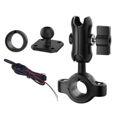 Imagem de YCV Kit de suporte de motocicleta MT600 / MT700, design antifurto, suporte magnético de liberação rápida, cabo de alimentação, pode ser instalado em outra motocicleta e compartilhar uma tela