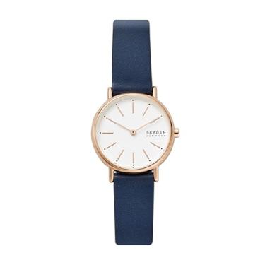 Imagem de Skagen Relógio feminino, ouro rosa/azul/branco, One Size, Signatur Lille