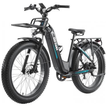 Imagem de Bicicleta Elétrica Dobrável Gotrax com Pedalassistência com Bateria de 48V, Potência de Pico de 500W, Bicicleta Elétrica para Adulto