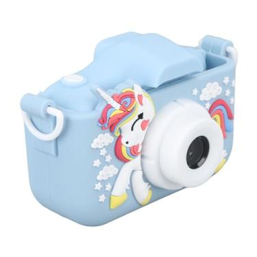 Imagem de aqxreight Câmera Infantil Lente Fofa Fotografia Automática Gravação de Vídeo Jogos Música Câmera Digital Brinquedo Azul Com Tela de Lente Polegada Automática InfantilCâmera Infantil SelfieCâmera de