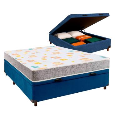 Imagem de Cama Box Bau + Colchão Casal D20 D20 Inducol