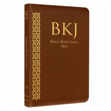 Imagem de Biblia King James Ultra Fina Capa Marrom Slim Luxo Bkj 1611 - BVBOOKS