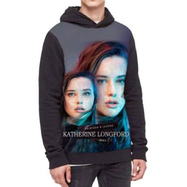 Imagem de Moletom Com Capuz 13 Reasons Why Ref:500 - smoke, Preto, GG