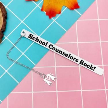 Imagem de Marcador de página de agradecimento para conselheiro escolar, presente para conselheiro escolar, presente de semana de agradecimento, presente de aniversário de aposentadoria, Natal, joias de