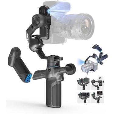 Imagem de FeiyuTech Estabilizador de câmera SCORP Mini 3 Pro com rastreamento de IA, carga útil de 2 kg, alça remota destacável, gimbal portátil multifuncional de 3 eixos para Sony/Canon/Nikon/Panasonic/GoPro