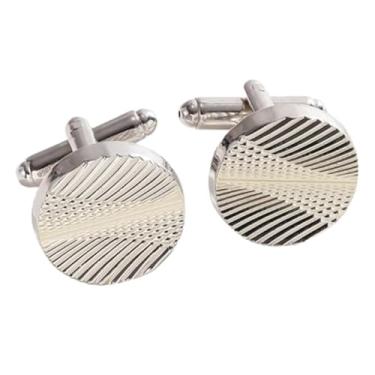 Imagem de Abotoaduras quadradas redondas pintadas quadriculadas retangulares listradas, One Size, Nobre, Sem Pedra Preciosa