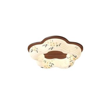 Imagem de Luz de teto Luminárias de quarto com base ferro, lâmpadas decorativas padrão tecido para ambientes internos