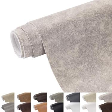 Imagem de Tecido de couro sintético, 139,7 cm de largura 1,3 mm de espessura Tecido de estofamento por The Yard Soft Marine Vinyl Folhas de couro PU vintage para artesanato Sewings Cadeiras Assentos Carteiras