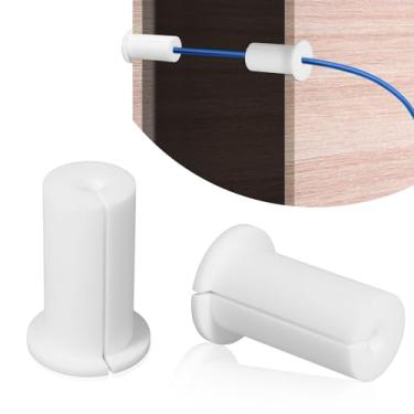 Imagem de Kit de roteamento de 2 peças para Starlink orifício de parede de 2,5 cm, cabo de silicone para alimentação através de buchas, kit de montagem de cabos de ilhós, acessórios para cabos Ethernet Starlink