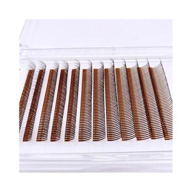 Imagem de Cílios Postiços De Mink 5D Cor Caramelo, Macios, Com Ponta Fina, Estil