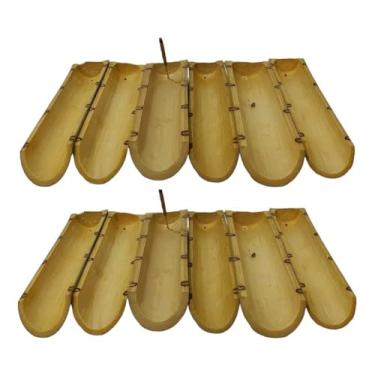 Imagem de Porta Incenso Canaleta Bambu Envernizado - 12 Un.