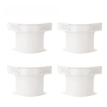 Imagem de Fixador Com Trava Invisível Para Lençol Colchão 4pçs Universal,prendedor de lençol(Liso,Branco)