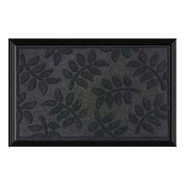 Imagem de Capacho Com Borda Fenice Design Folhas 60x40cm - Uzoo Tapete Fenice Design 60x40cm Folhas