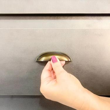 Imagem de 6 Puxador De Gaveta E Armários Modelo Concha Ouro Velho