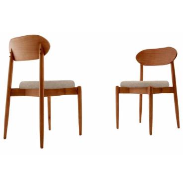 Imagem de Conjunto Com 2 Cadeiras Ballare Moderna Mobília Milano/ Cinam.imbuia