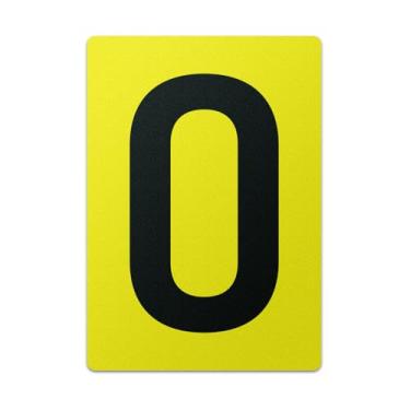 Imagem de 101SIGNCITY Adesivo de piso número 0 (18 cm x 25 cm, 1 pacote) – Vinil antiderrapante durável | Resistente a UV e água | Descolar e colar | Sem resíduos | Armazém, equipamentos, parede, adesivos de